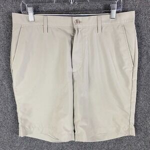 Nautica Shorts Men's 32W Golf‎ Chino Beige 100% Polyester Adults
